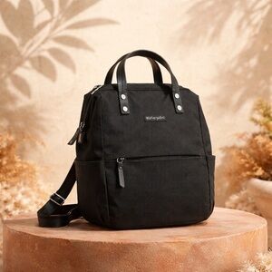 Sherpani Dispatch Convertible Bag Backpack,Tote Doctor Style Opening,Color Raven